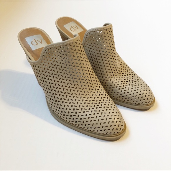DV by Dolce Vita Shoes - DV Dolce Vita Kenli Laser Cut Tan Mule Clogs